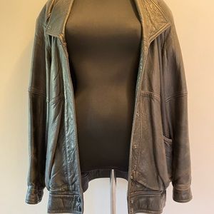 vintage leather jacket